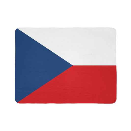 Czech Republic Flag Sherpa Fleece Blanket