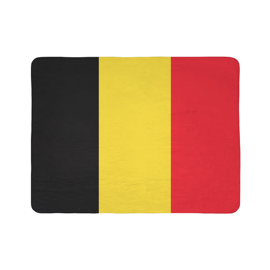 Belgium Flag Sherpa Fleece Blanket