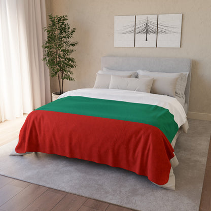Bulgaria Flag Sherpa Fleece Blanket