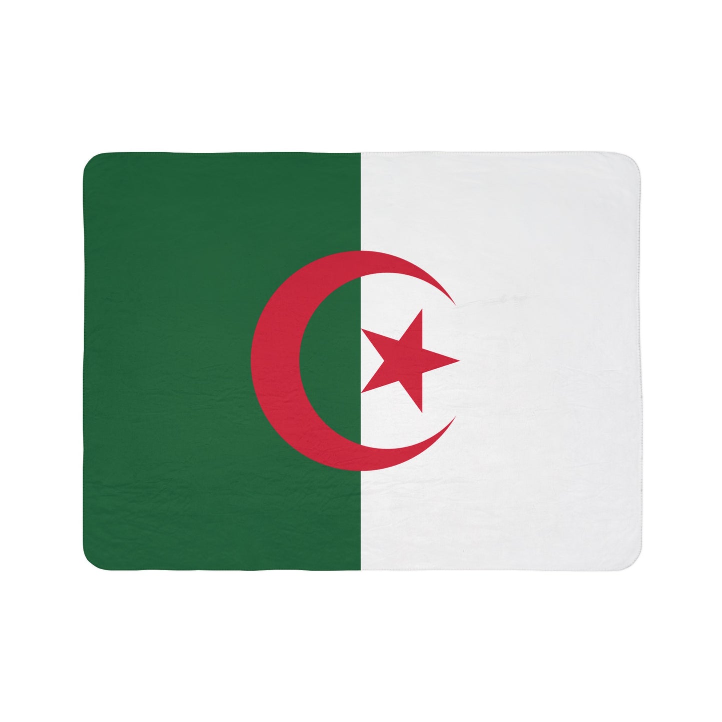 Algeria Flag Sherpa Fleece Blanket