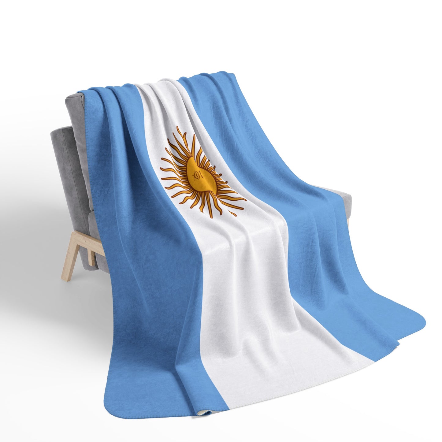 Argentina Flag Sherpa Fleece Blanket