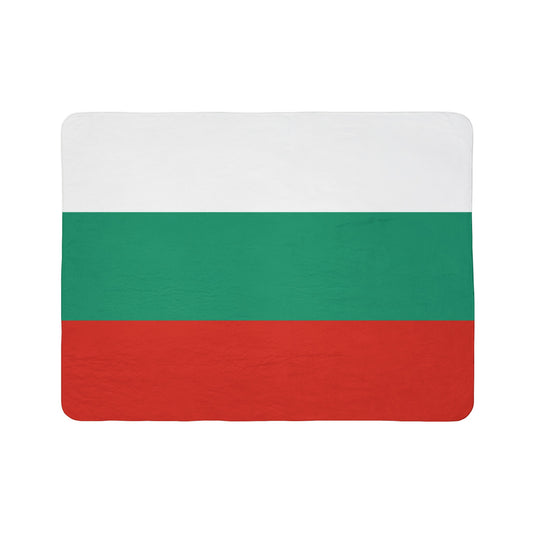 Bulgaria Flag Sherpa Fleece Blanket