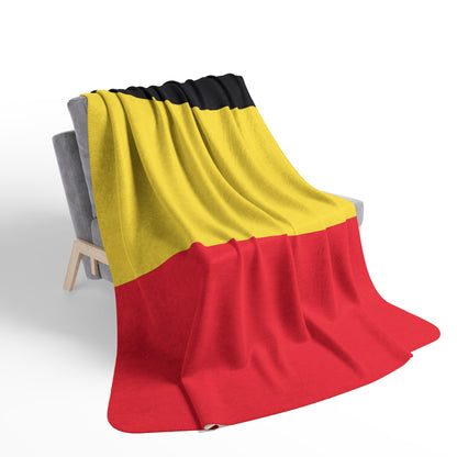 Belgium Flag Sherpa Fleece Blanket